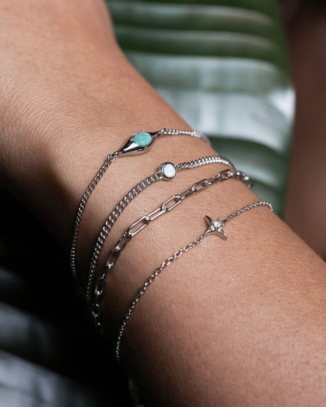 Lenny Bracelet Rhodium – Sarah Mulder Jewelry