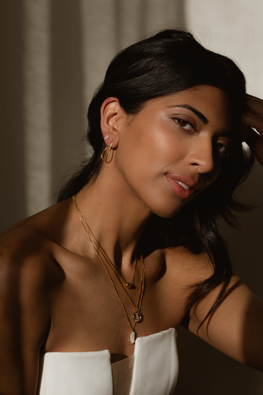 Ascent Earrings Rhodium