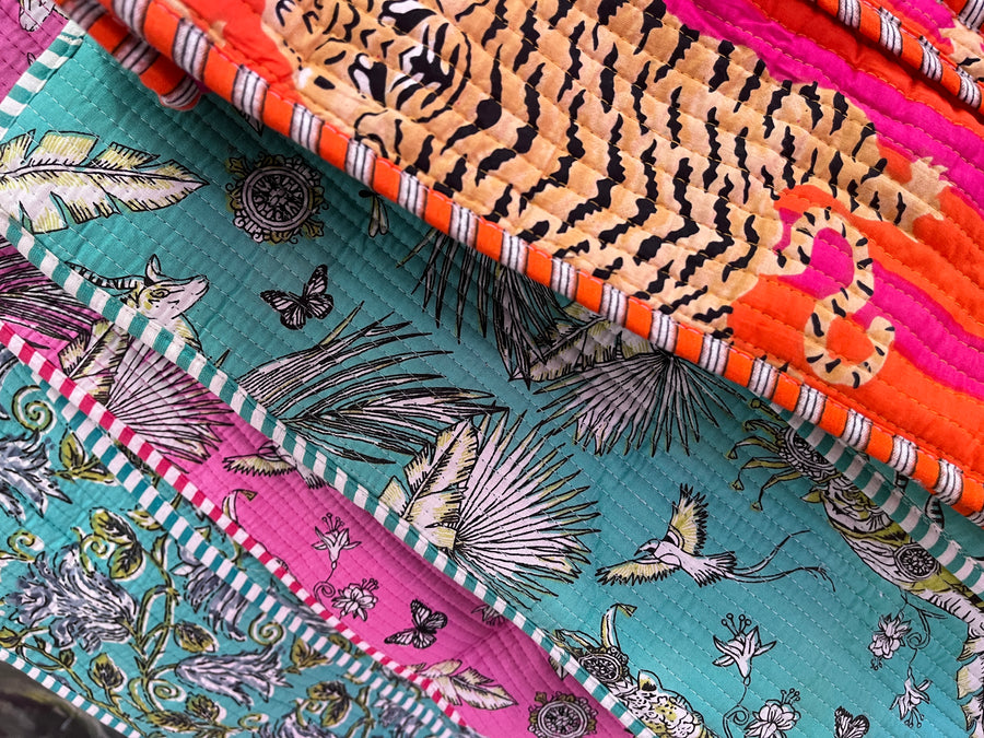 Cotton Tote with Zipper