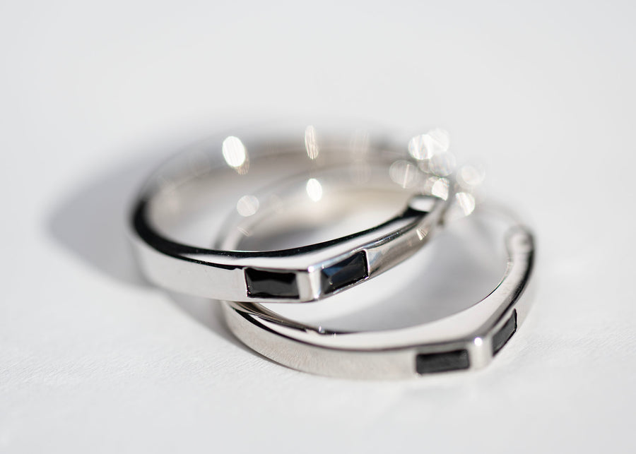 DL Small Hoops Rhodium