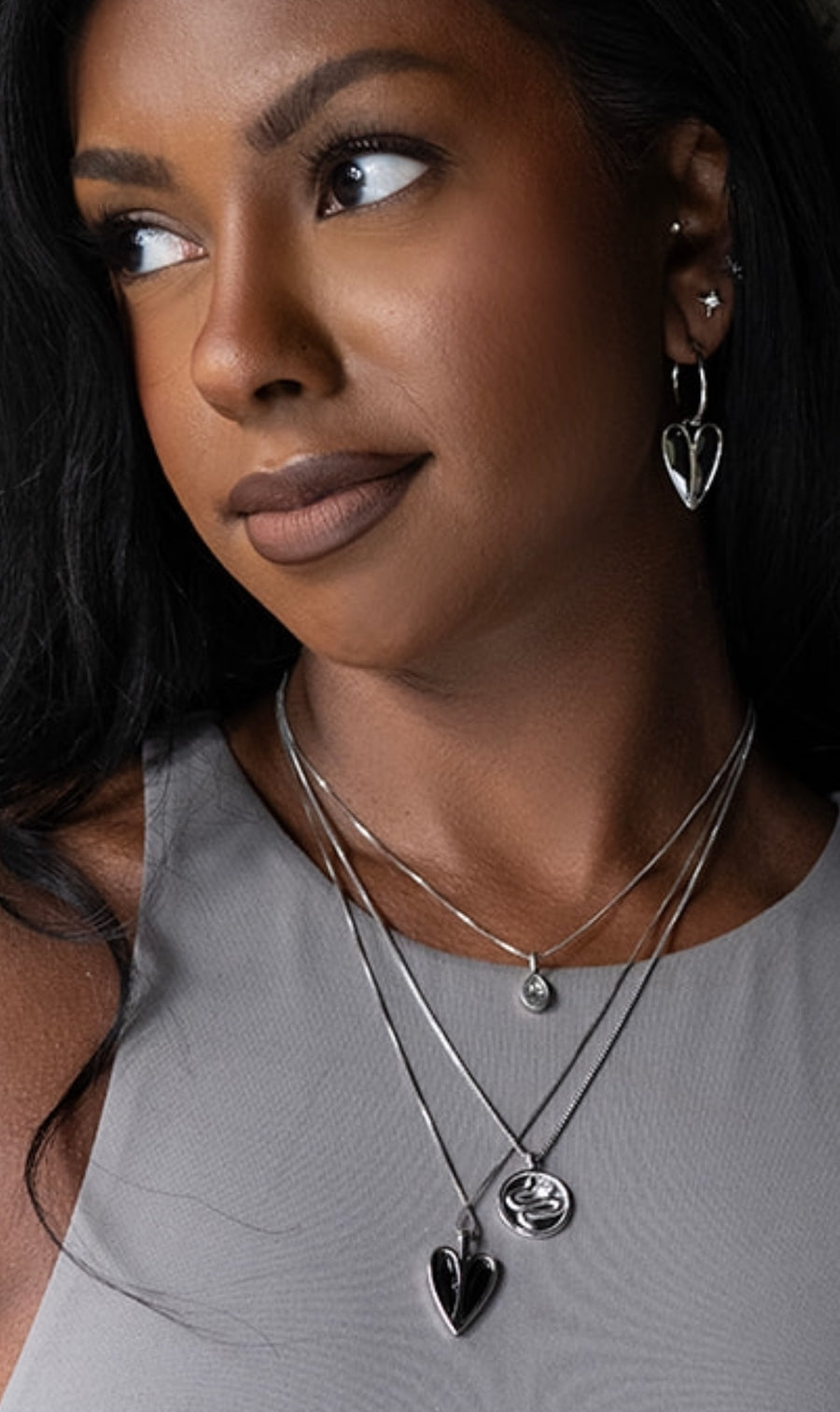 Lumi Necklace Rhodium