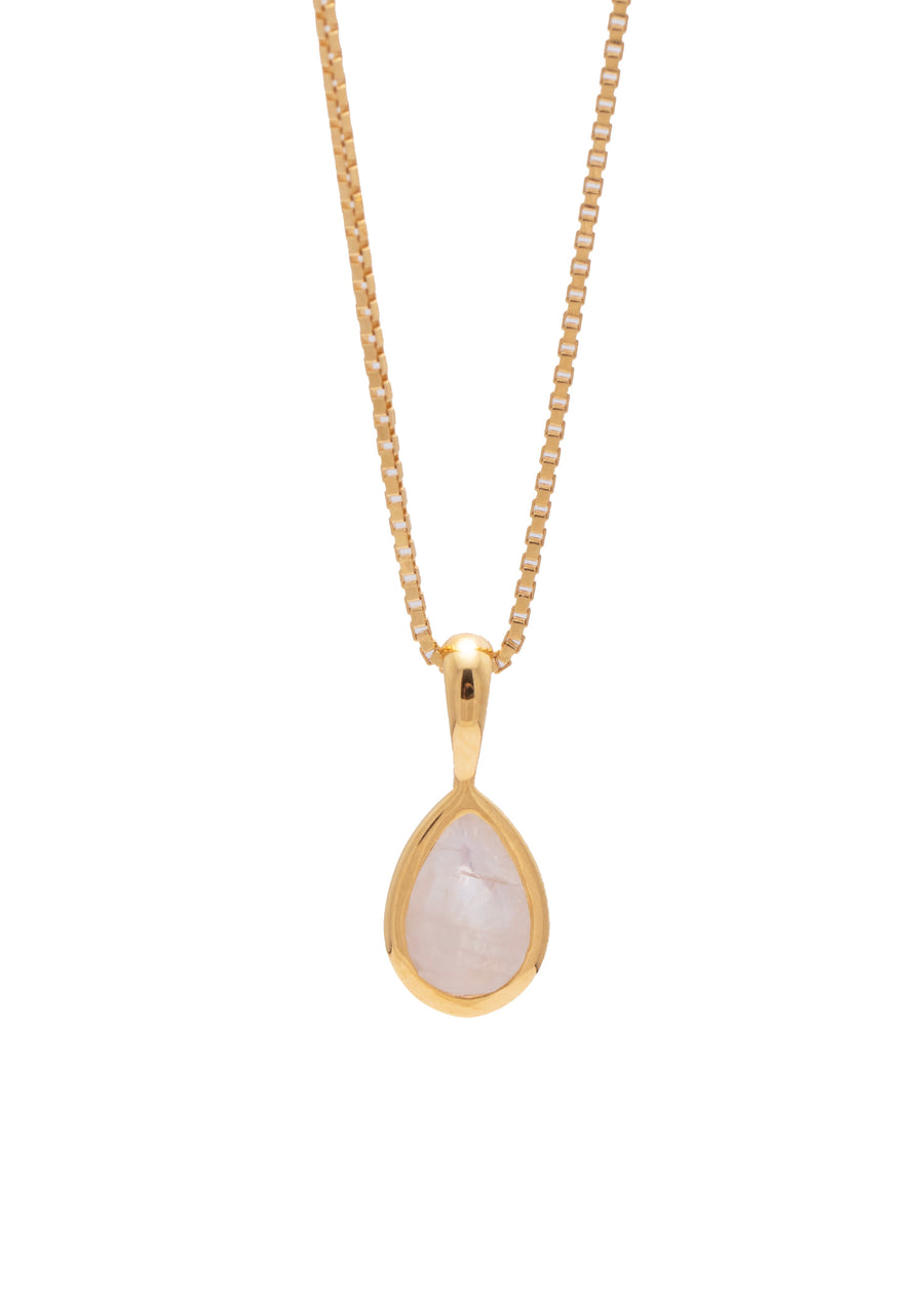 Koy Necklace Moonstone Gold