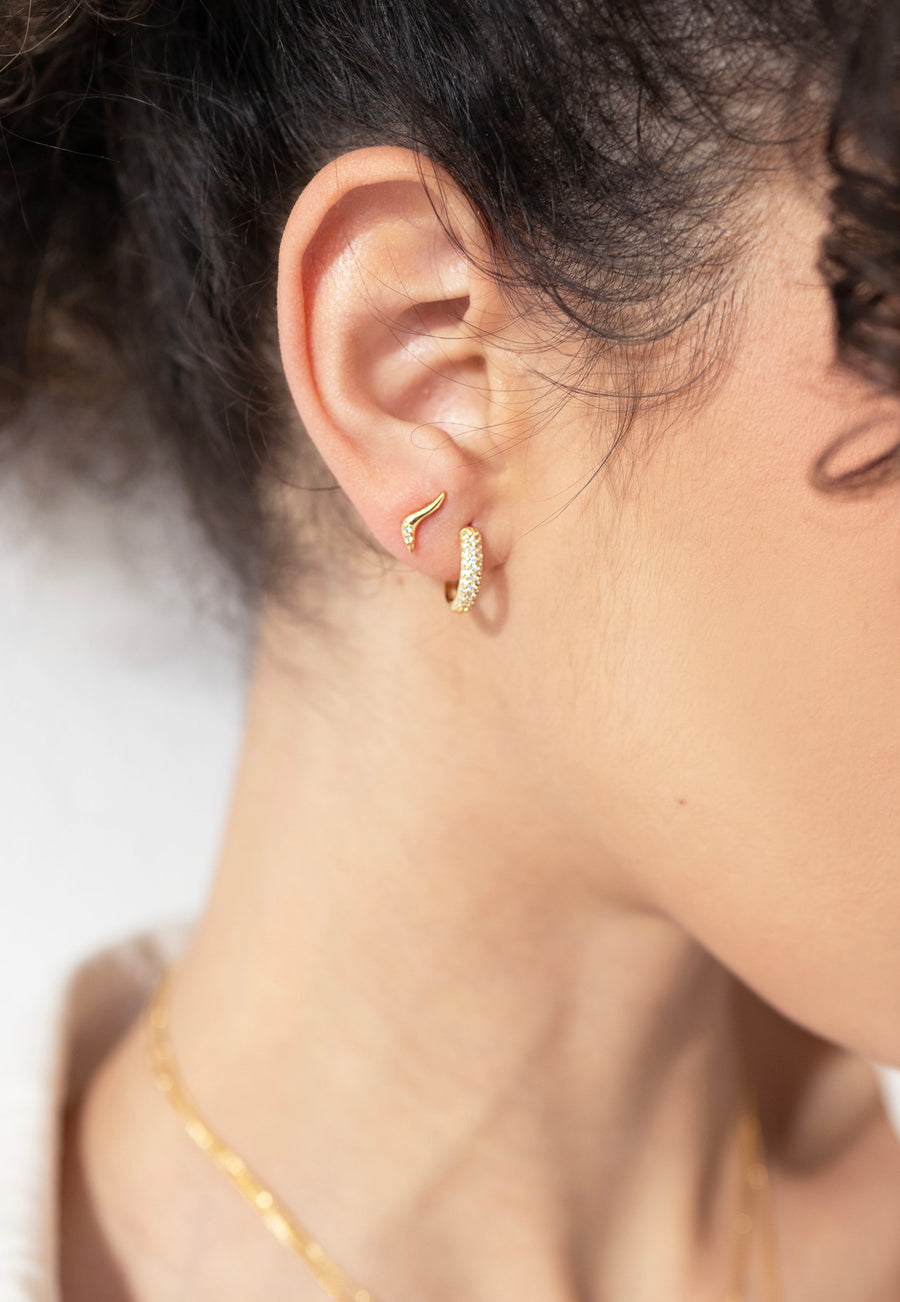 Queenie 14mm Click-In Hoops Gold