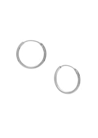 a pair of 12mm sleeper hoops in silver