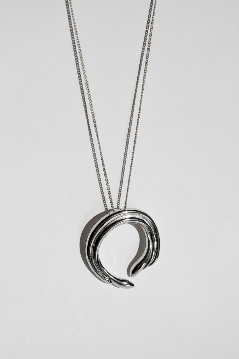 Hiatus Necklace Rhodium – Sarah Mulder Jewelry