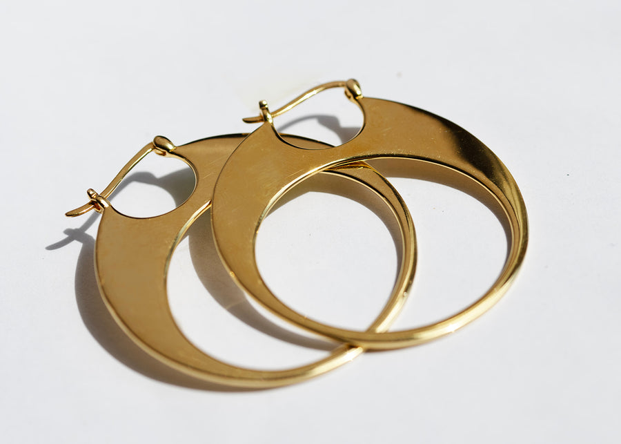 Large Solange Earrings Gold