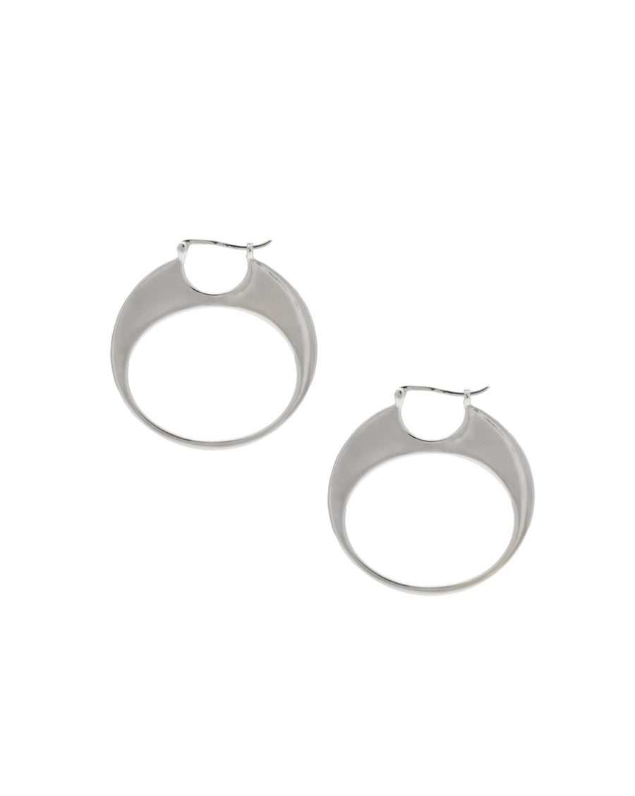 Small Solange Earrings Rhodium