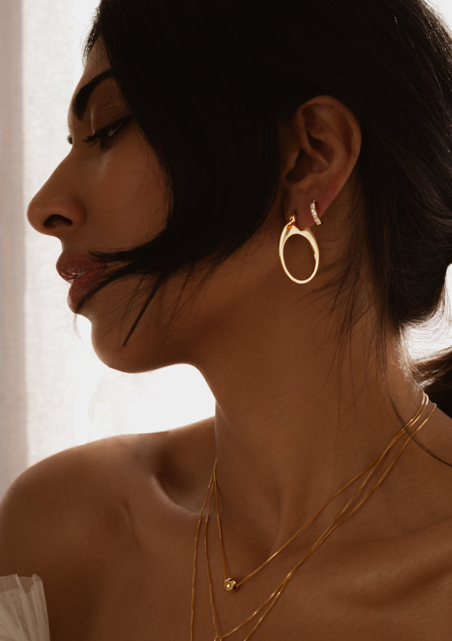 Solange Earrings Small Gold