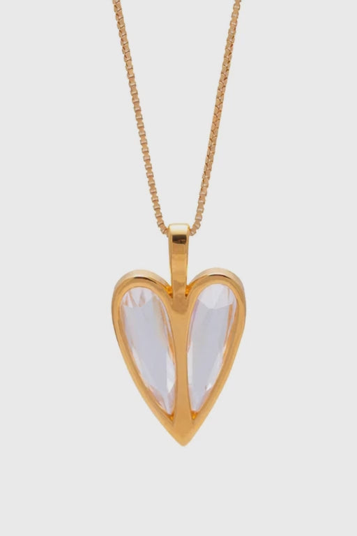 Monroe Necklace Clear Gold