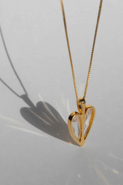 Monroe Necklace Clear Gold