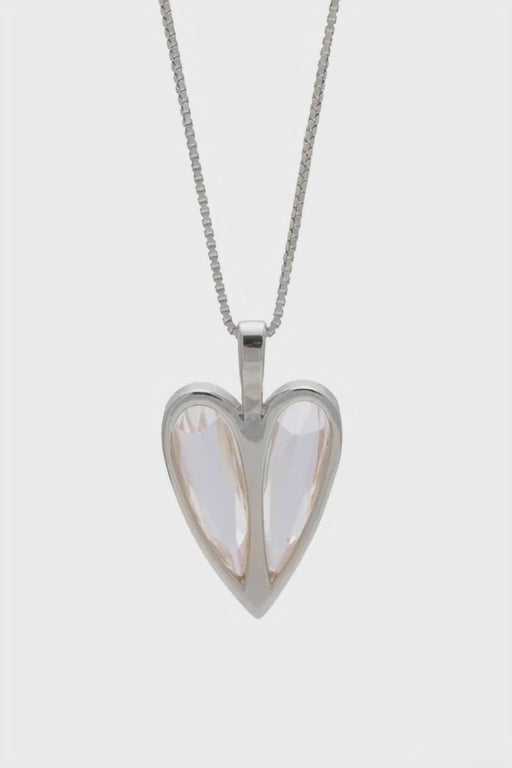 Monroe Necklace Clear Rhodium
