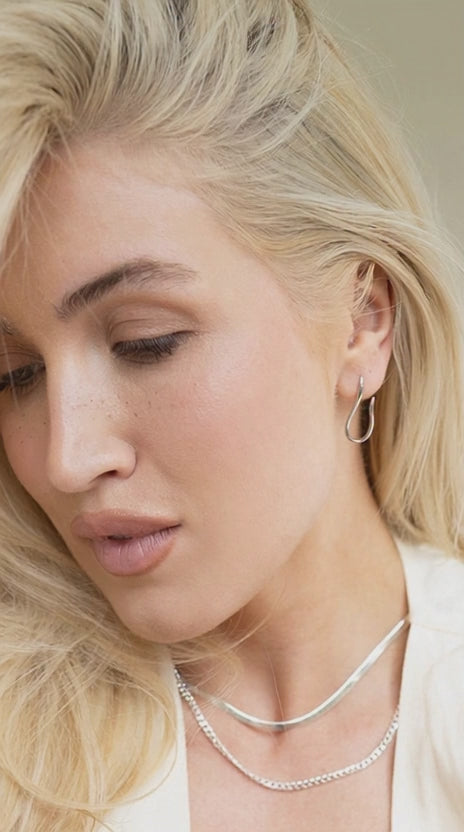 Ascent Earrings Rhodium