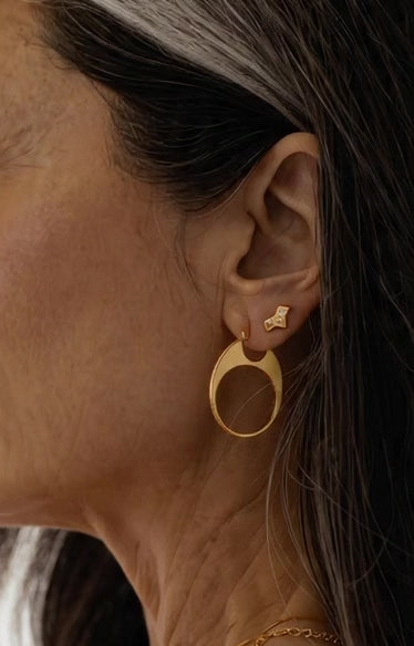 Solange Earrings Small Gold