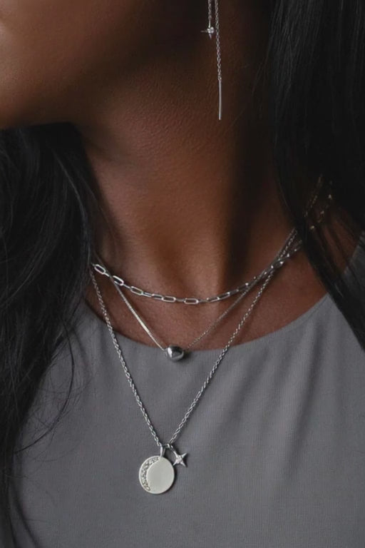 Licia Necklace Rhodium