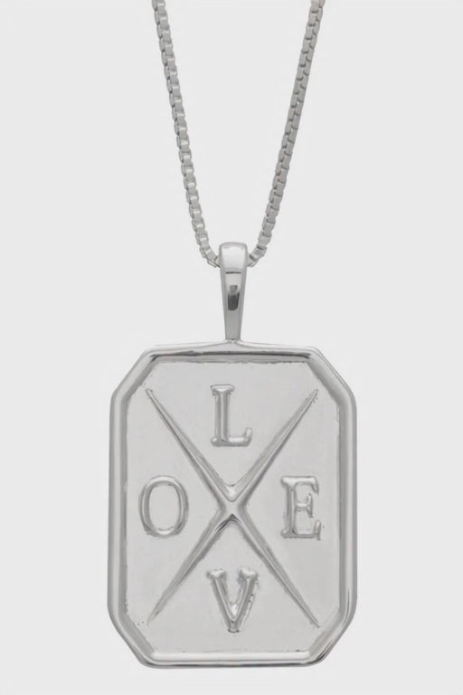 All Directions Necklace Rhodium