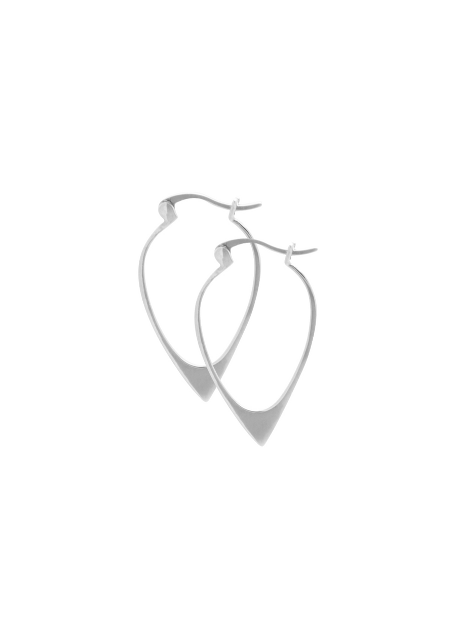 Ariam Earrings Small Rhodium