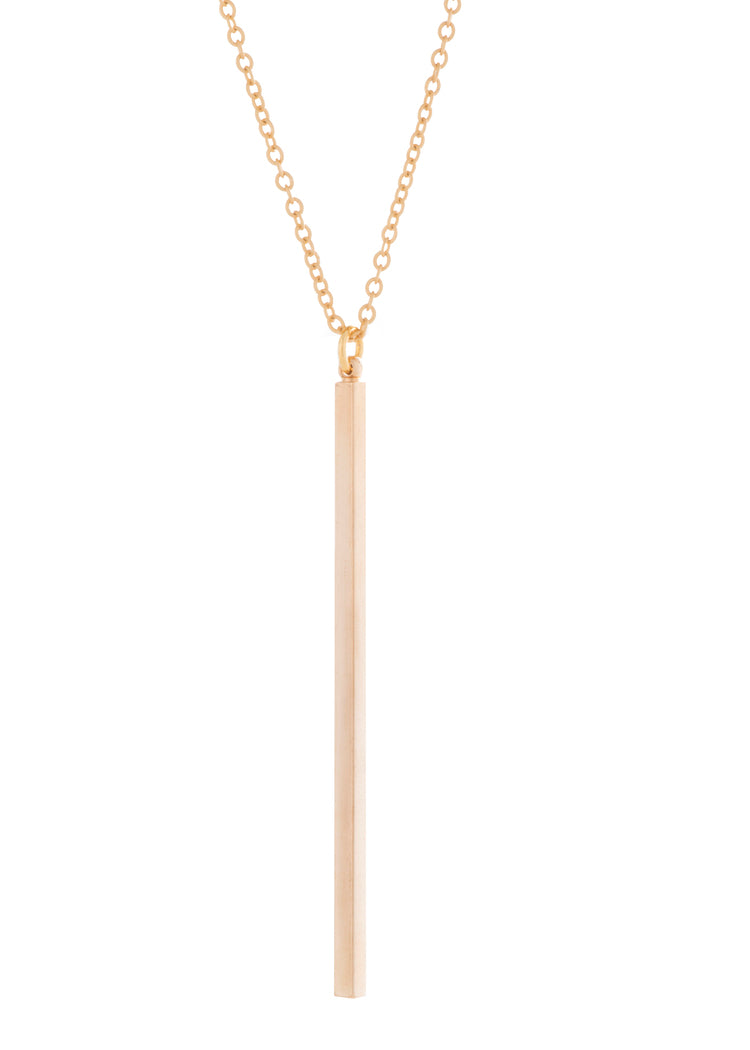 Electric Lines Necklace Gold