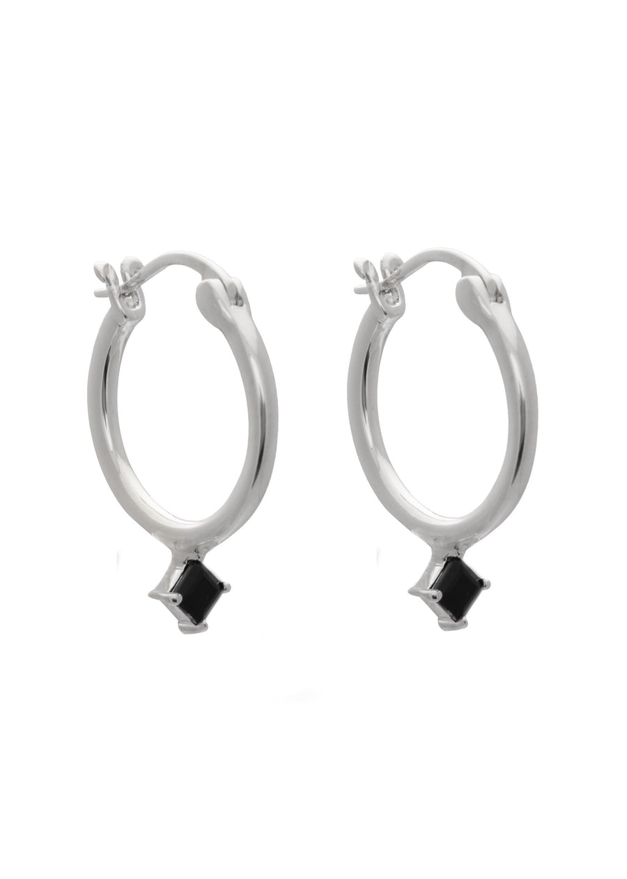 Mia Hoops Rhodium