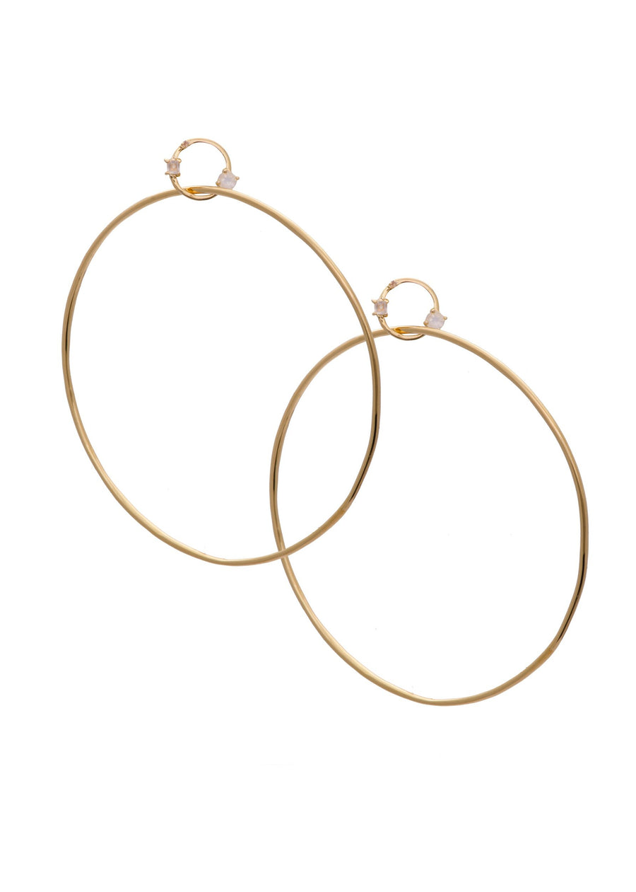 Miley Hoops Large Gold