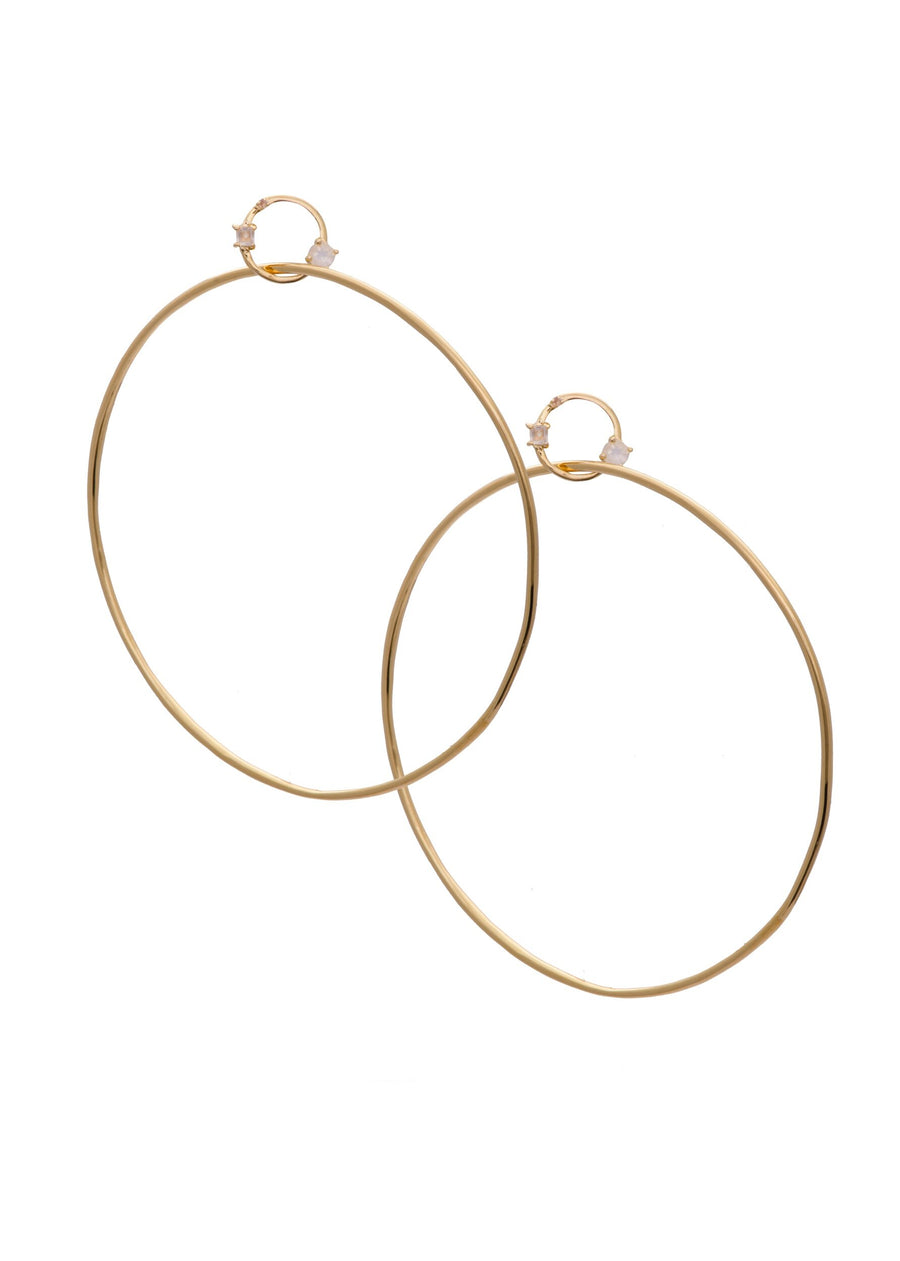 Miley Hoops Large Gold