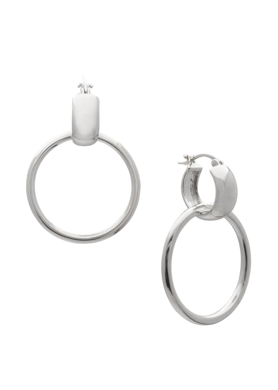 Ollie Hoops Rhodium