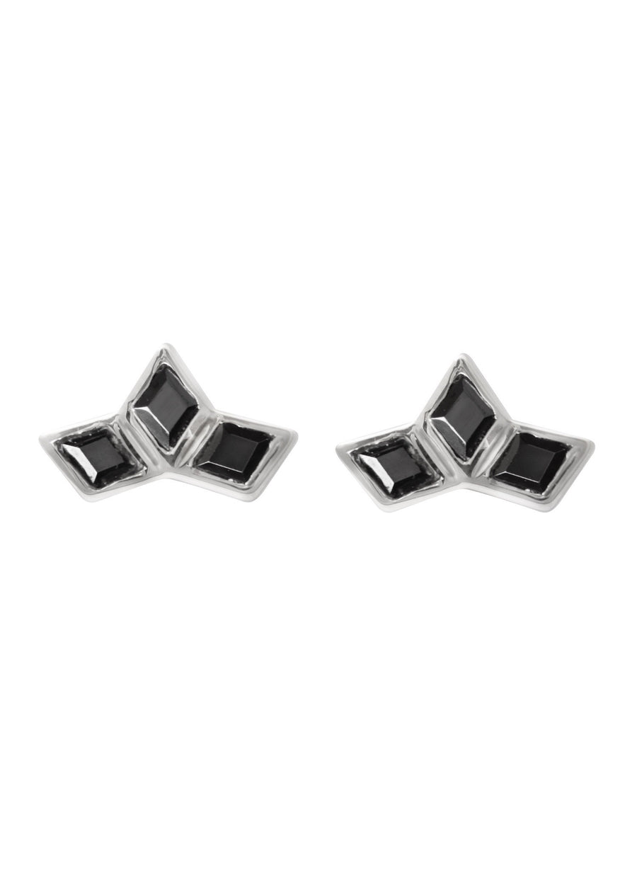 Bae Studs Rhodium