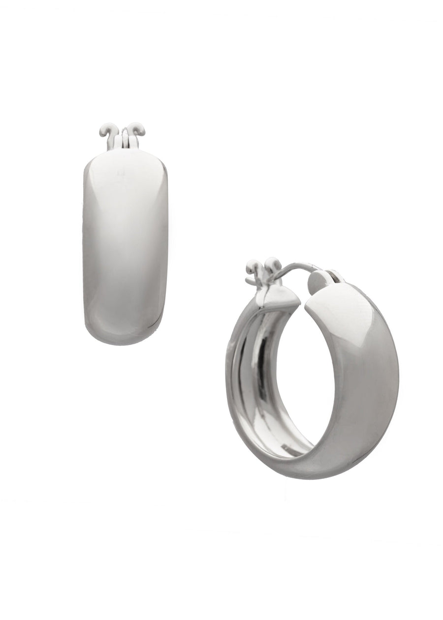 Toni 24mm Hoops Rhodium